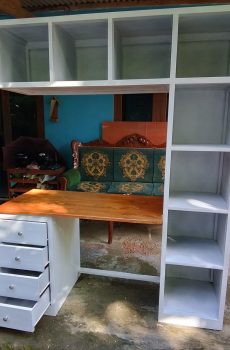 meja belajar kayu jati