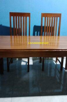 Meja Kursi Makan Kayu Jati